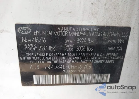 2017 Hyundai Elantra Value Edition from USA, damaged, VIN 5NPD84LF0HH161206
